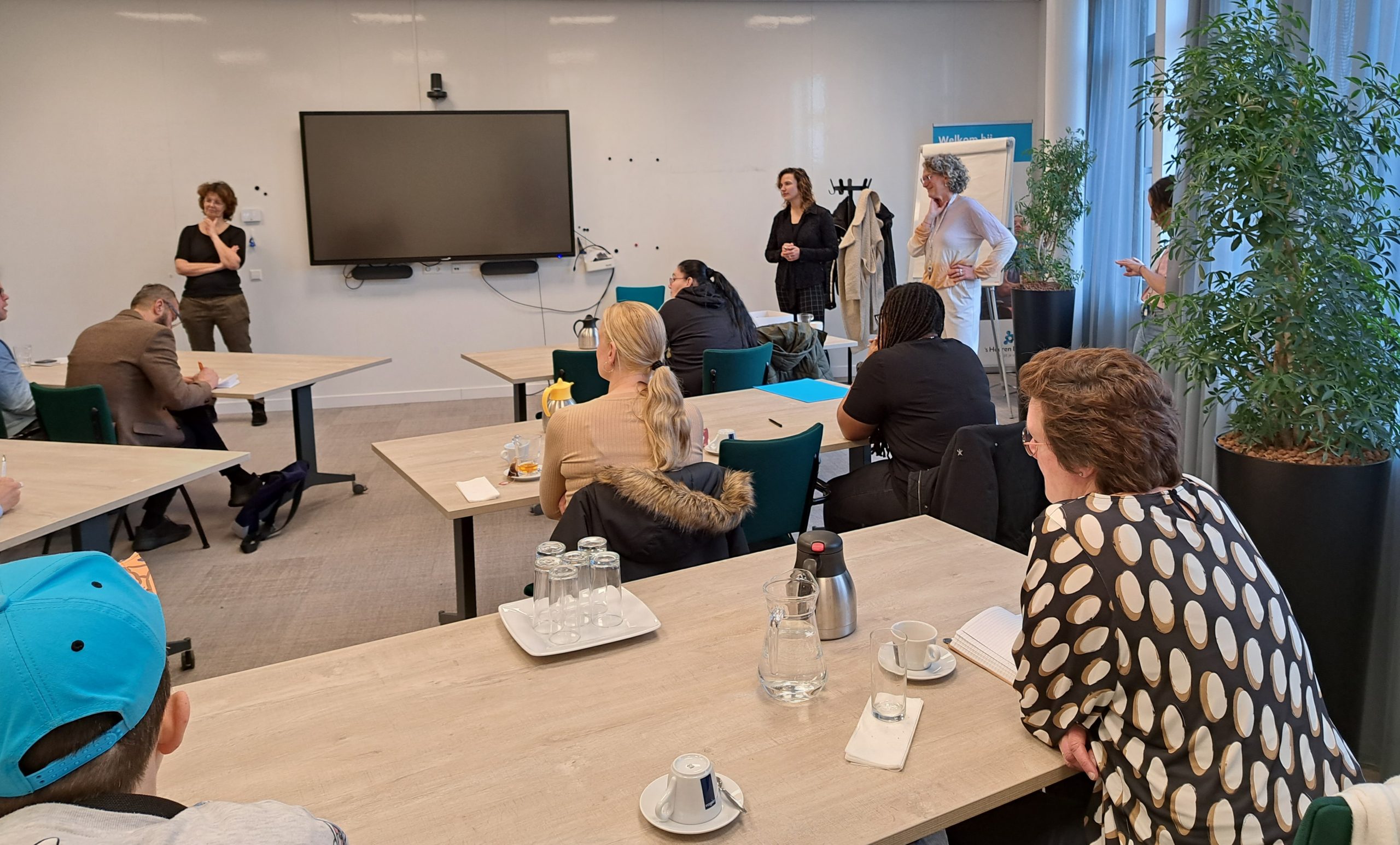 Foto van de workshop beroep taxichauffeur gegeven door Noot Personenvervoer