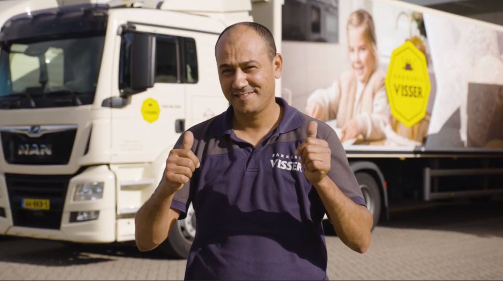Foto van WSP Holland Rijnland plaatsing van Azzeddine bij Bakkerij Visser