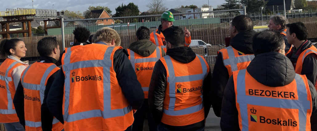 Foto van werkbezoek bij Boskalis tijdens XXL Techniek en Bouw banentoer